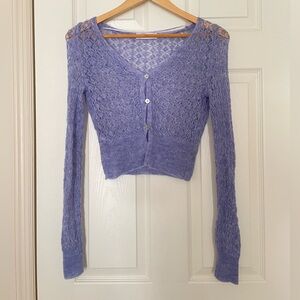 MANGO knitted crop cardigan